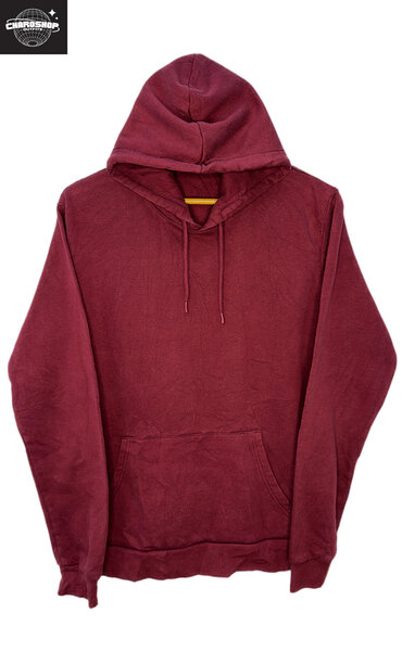 Hoodie en coton bordeaux