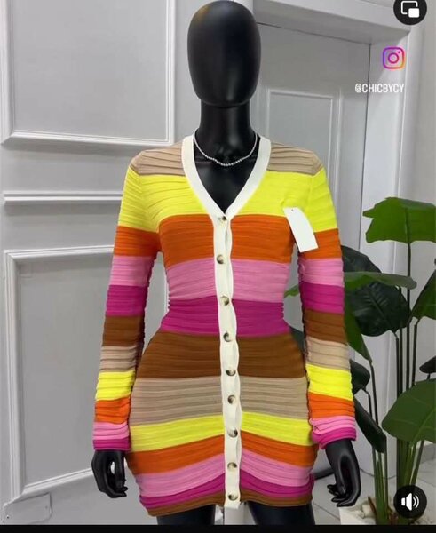Robe Multicolore Élégante