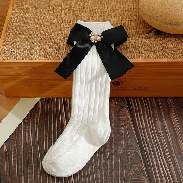 Chaussettes décoratives avec nœud