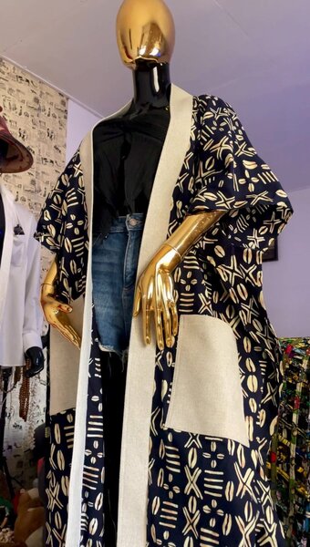 Kimono élégant en pagne