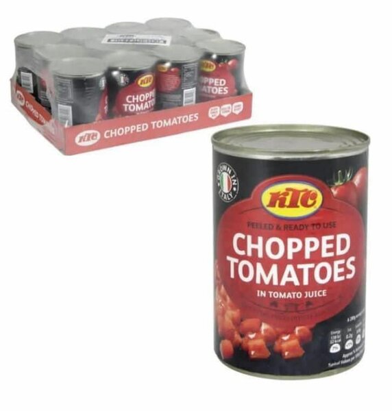 Chopped and plum tomatoes