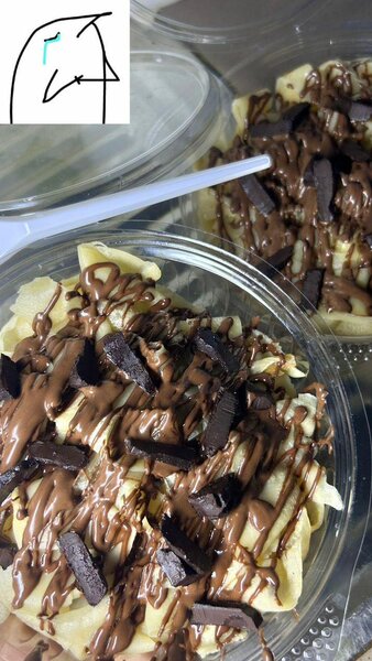 Délice de gaufre chocolatée