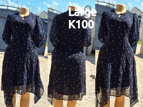 Beautiful and high-quality women's dress made of salaula silk