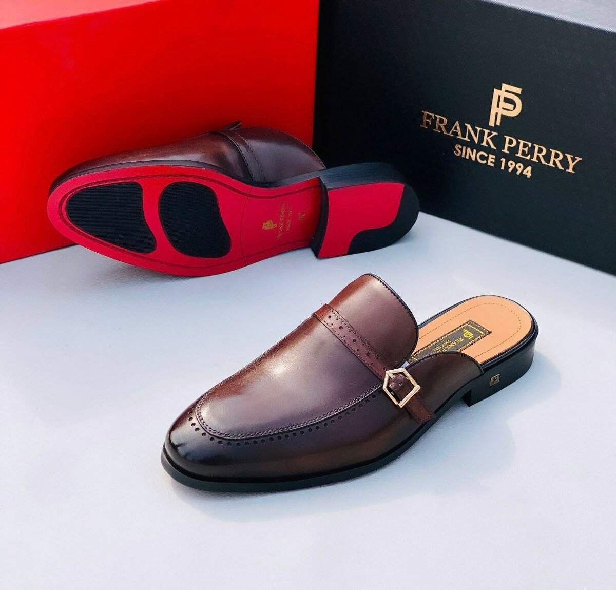 Frank Perry Solid Leather Shoes