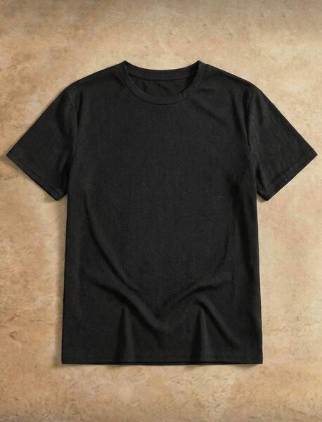 T-shirt en coton noir