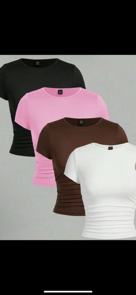 Lot de tops manches longues et courtes