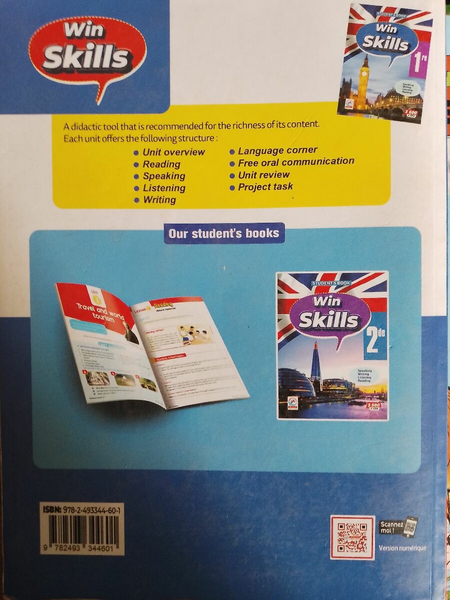 Livre d'anglais Win Skills