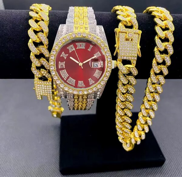 Montre et Bracelet Luxe Strass