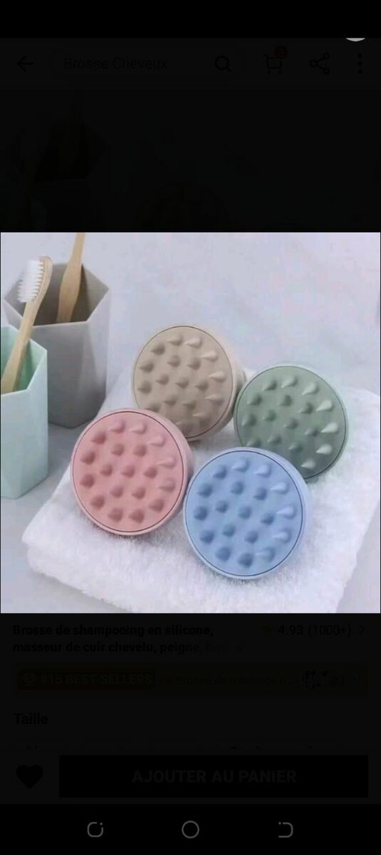 Brosse de lavage capillaire