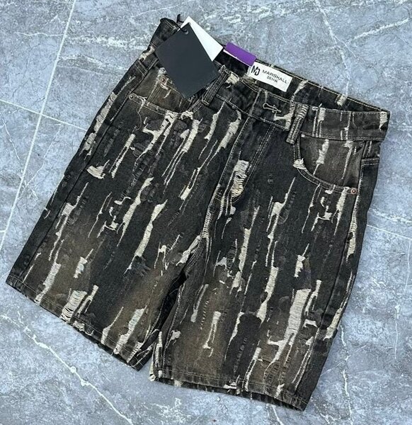 Shorts en jean imprimés