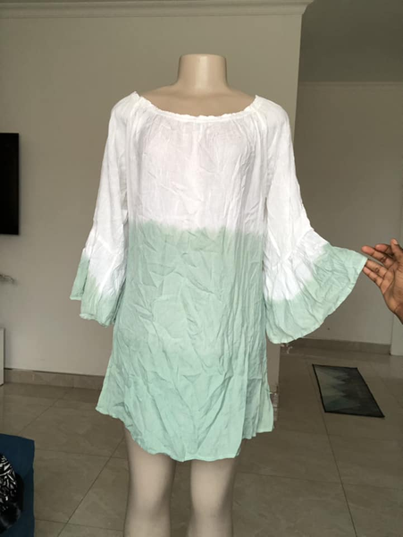 Dress blanc vert