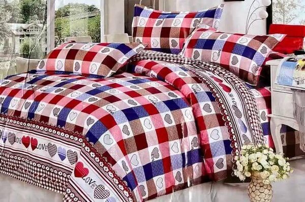 Parure de lit motifs colorés