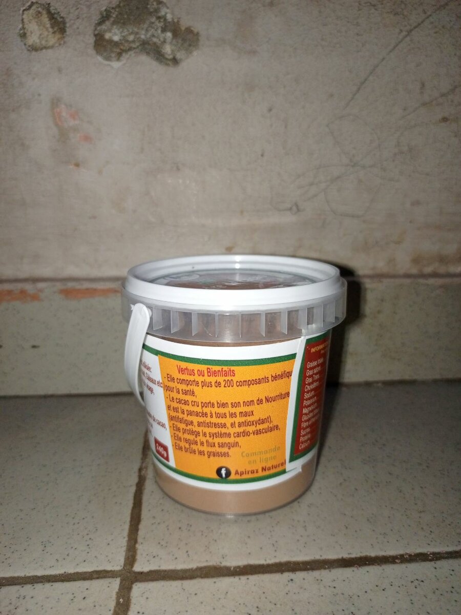 Poudre de cacao naturel 240g