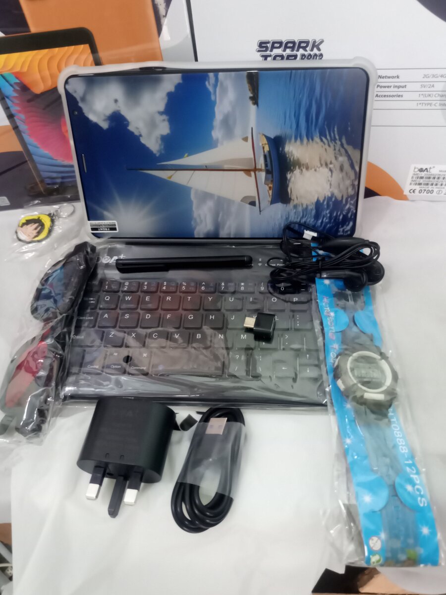 Tablette avec accessoires complets