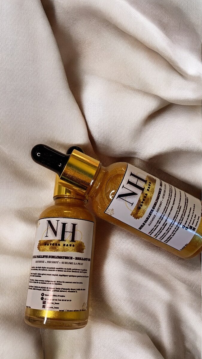 Promo huile pailletée