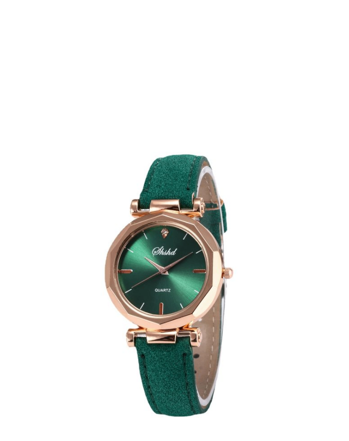 Montre à quartz femme - verte