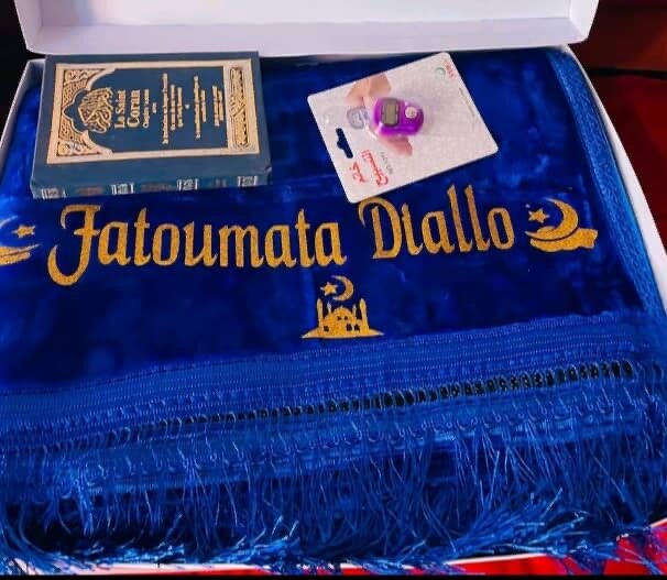 Tapis de prière personnalisable