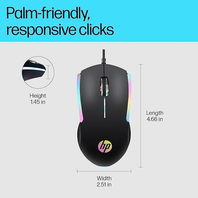 Souris gaming HP RVB