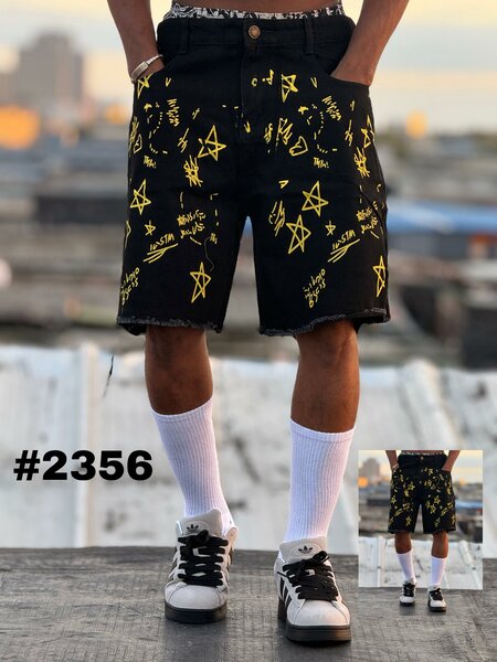 Bermudas en Jean Graphiques Homme