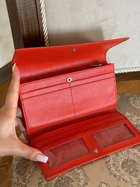 Furla кожаный красный кошелек