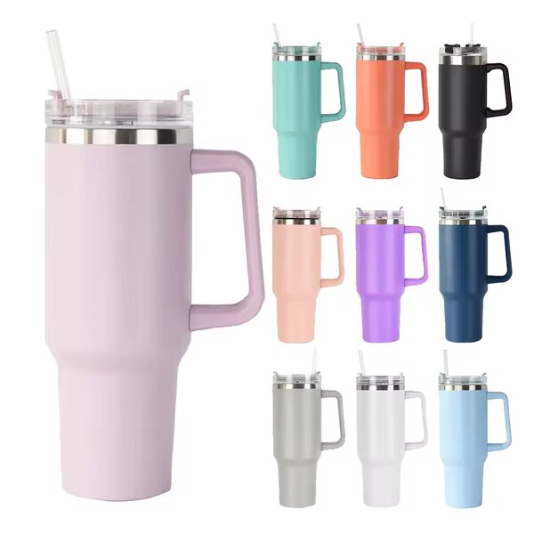 Gobelet Thermique en Inox avec Paille