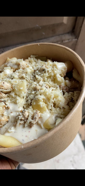 Pâtes crémeuses poulet(crepe)