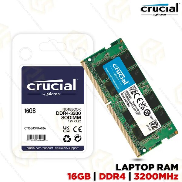 Crucial 16gb Ddr4 Ram ( Memory