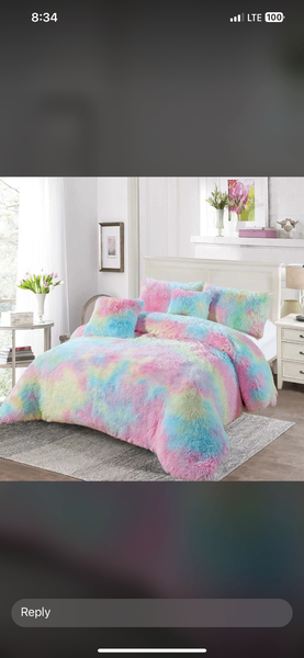 Fluffy duvet set