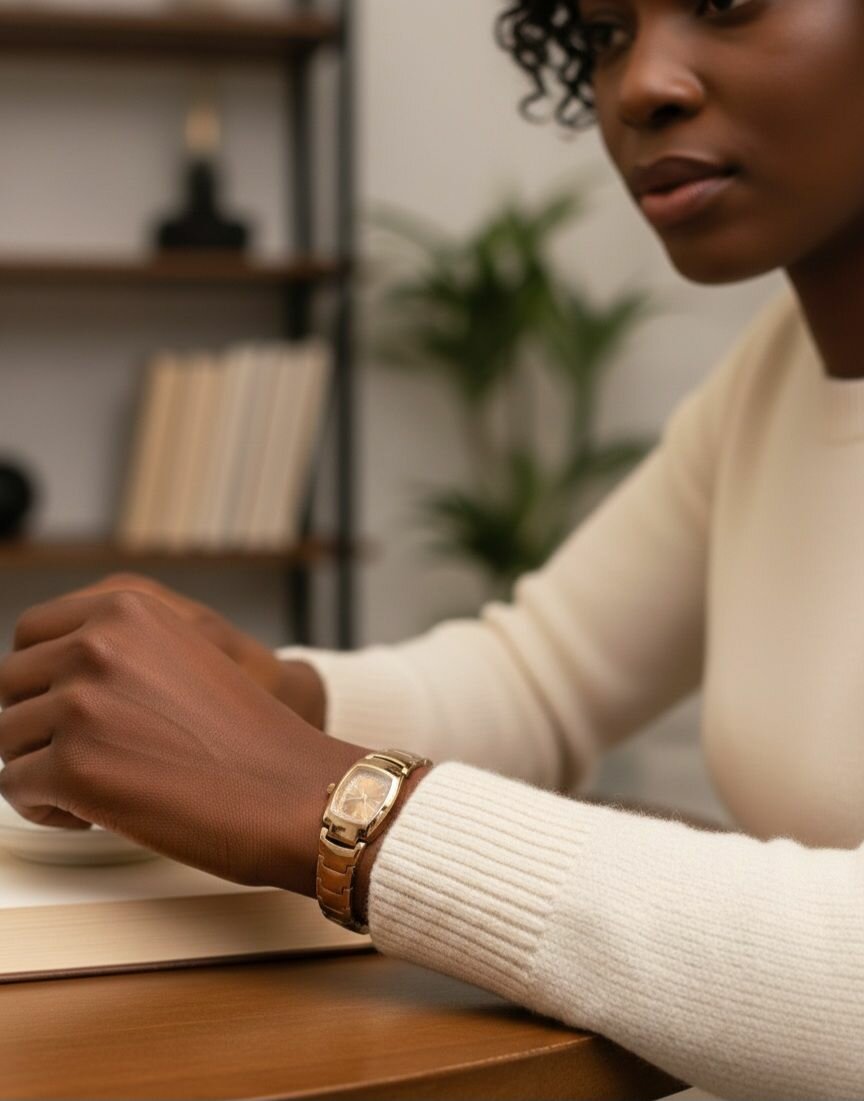 Montre femme inox dorée