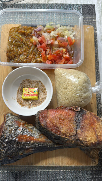 Plat de poisson grillé