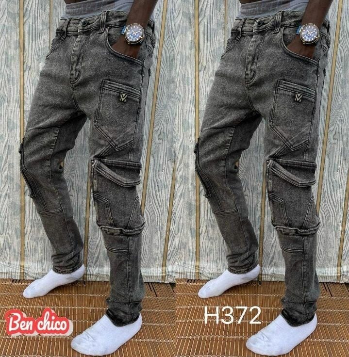 Jean cargo décontracté homme