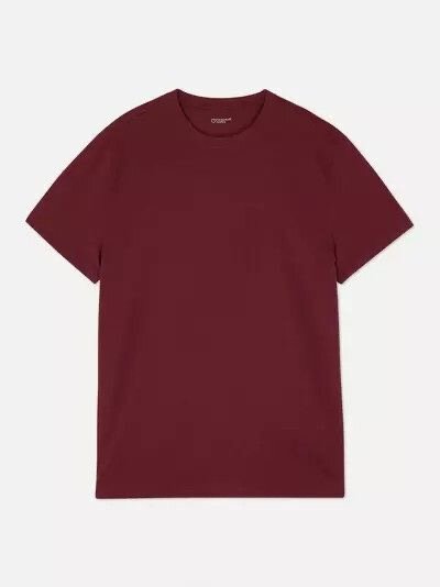 T-shirt classique bordeaux homme