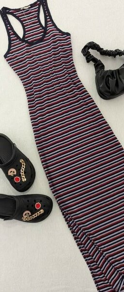 Striped Maxi Tank Dress