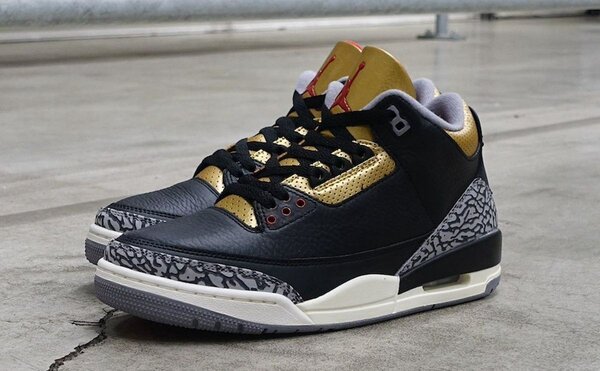 Air Jordan 3 Black Gold Homme