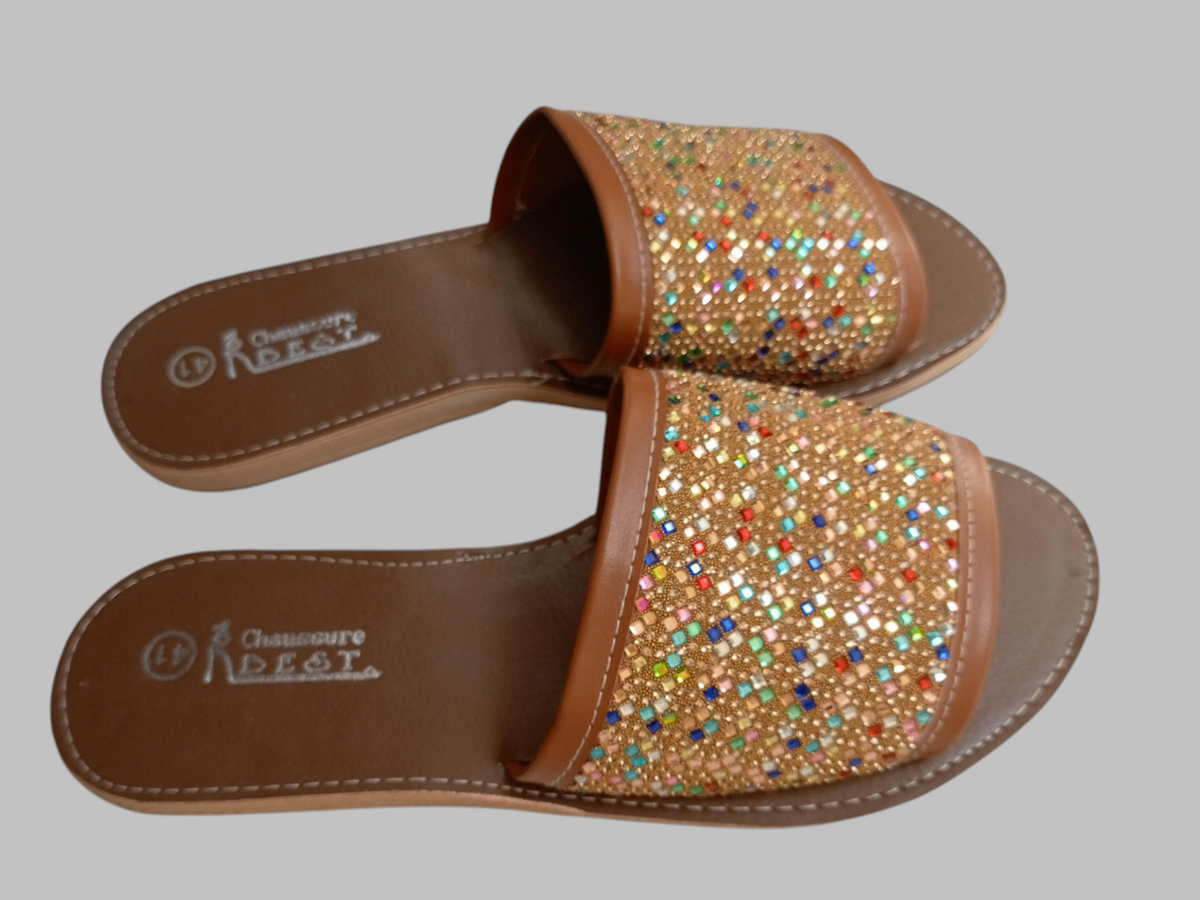 Sandales strass femme élégantes