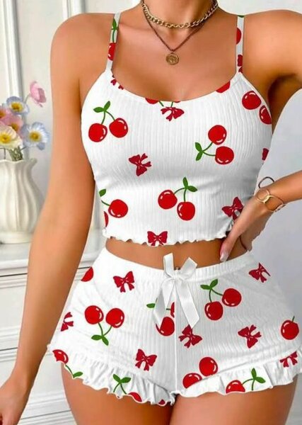 Pyjama femme cerises