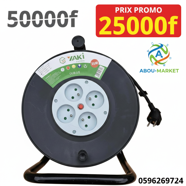 Enrouleur de Câble Électrique 25m