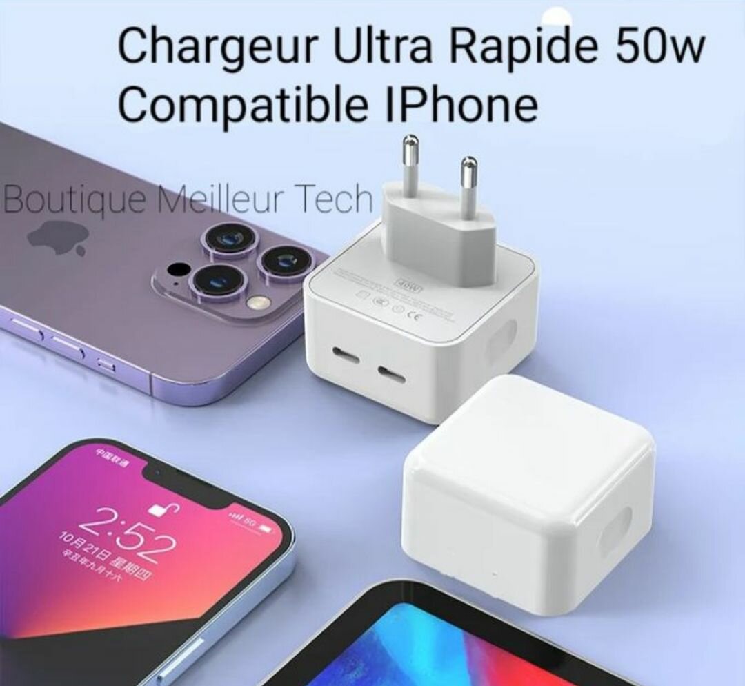 Chargeur très rapide iphone original