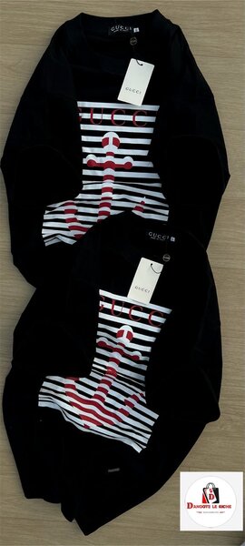 T-shirt rayé ancre femme