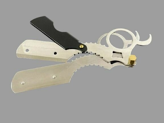Premuim silver black  Barber Finger Razor