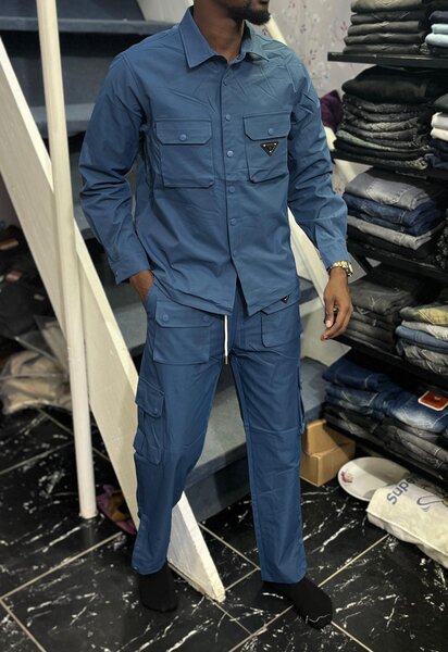 Ensemble bleu cargo homme