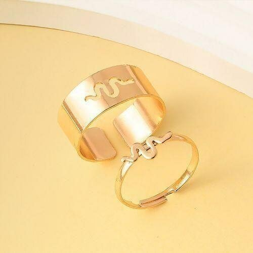 Bague Serpent Dorée Ajustable