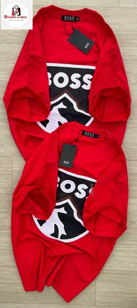 T-shirt rouge Boss tendance