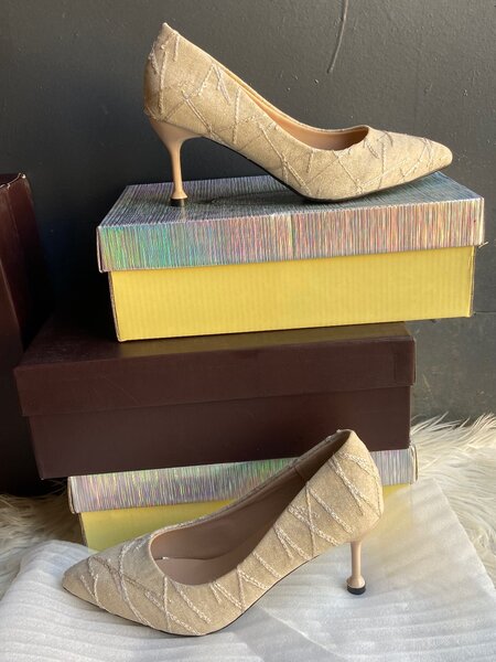 Escarpins élégants en textile