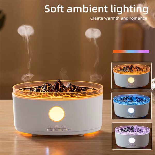 Flame Humidifier Aroma Diffuser