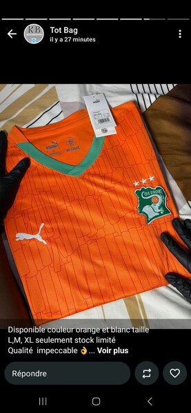 Maillot Équipe Côte d'Ivoire