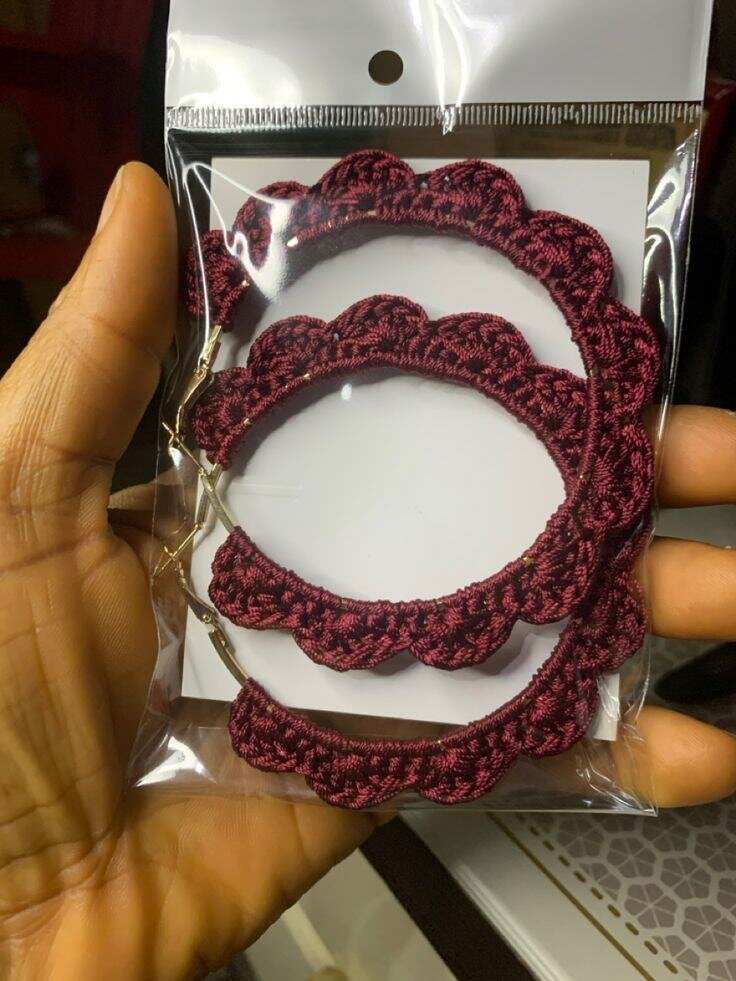 Boucles d'oreilles crochet exquise