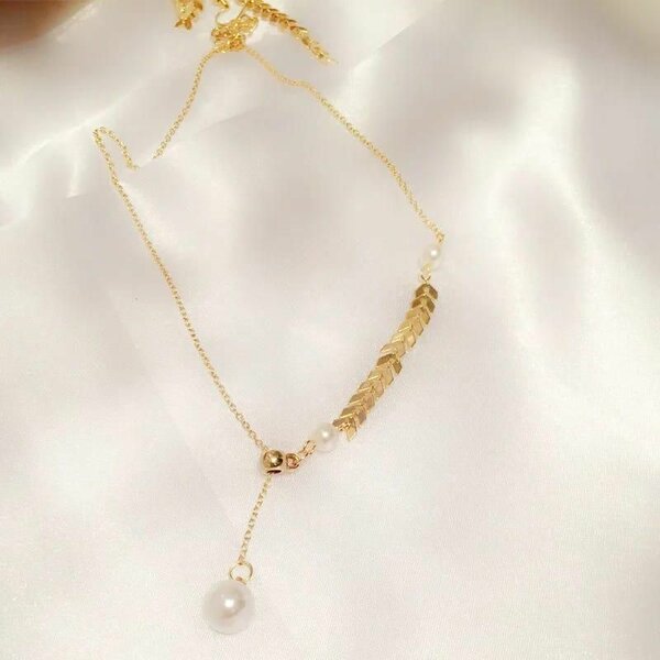 *Product Name*: Faux Pearl Decor Necklace *Product Descripti