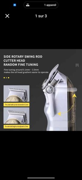 Tondeuse à rechargeable Darlin