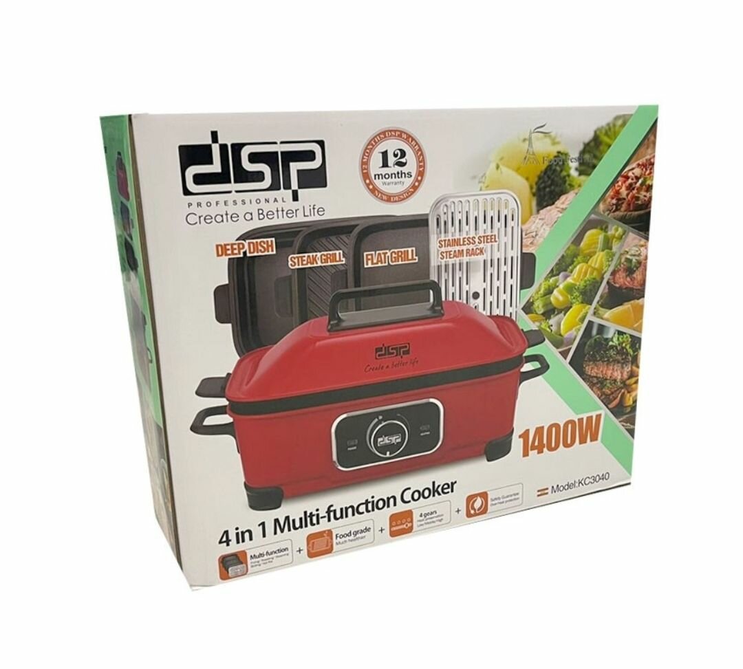 4 IN 1 MULTI-FUNCTION ELECTRIC COOKER WITH 4 TEMPERATURE